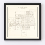 Le Sueur Center Vintage Map 1928