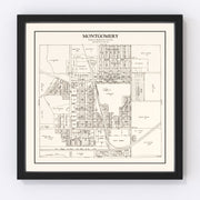 Montgomery Vintage Map 1928