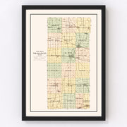 De Kalb County Vintage Map 1929