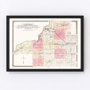 Tazewell County Vintage Map 1929