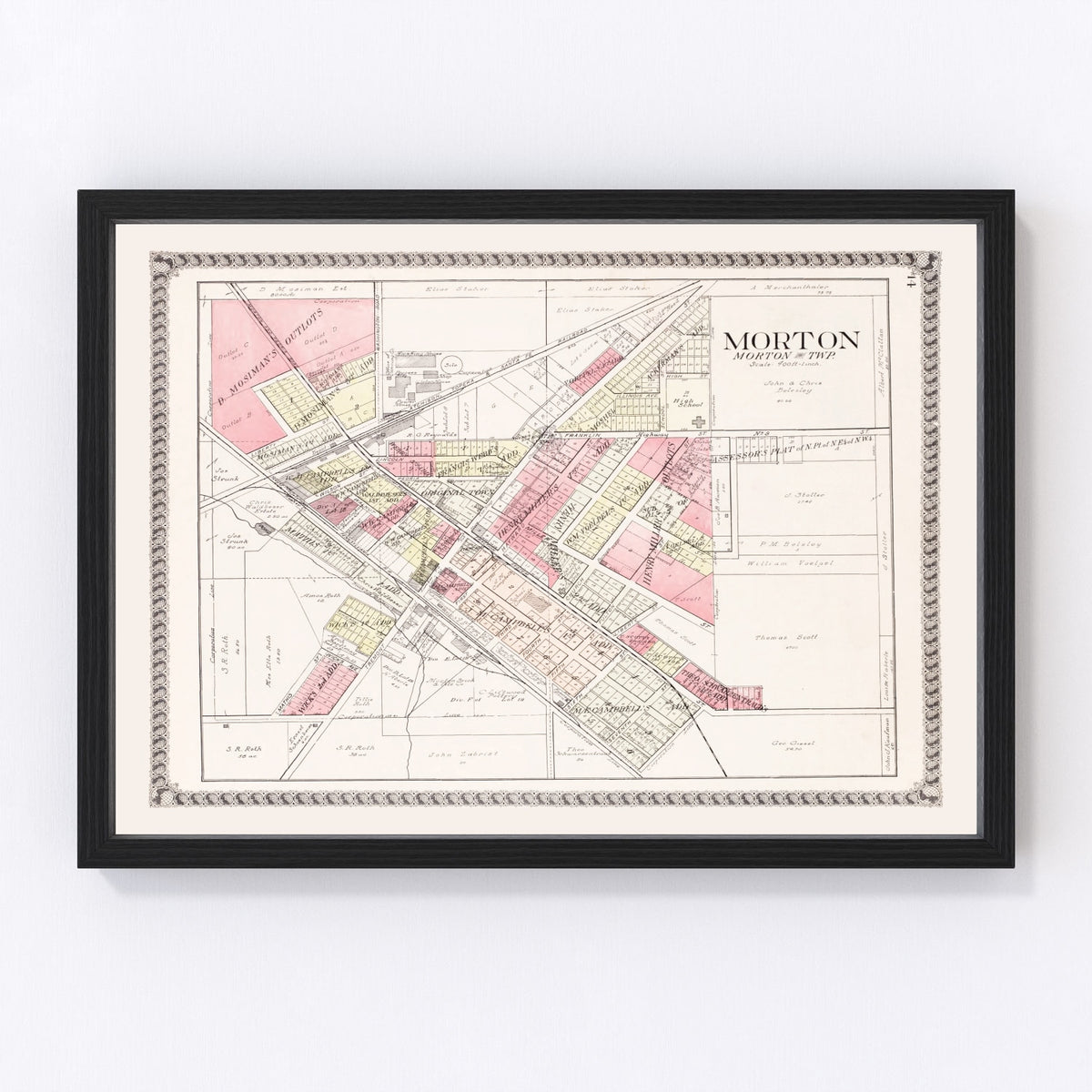 Morton Vintage Map 1929