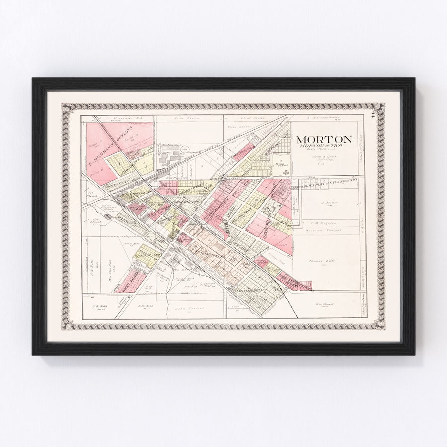 Morton Vintage Map 1929
