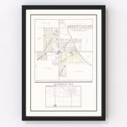 Green Valley Vintage Map 1929