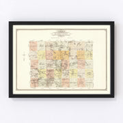 Becker County Vintage Map 1929