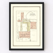 Ogema Vintage Map 1929