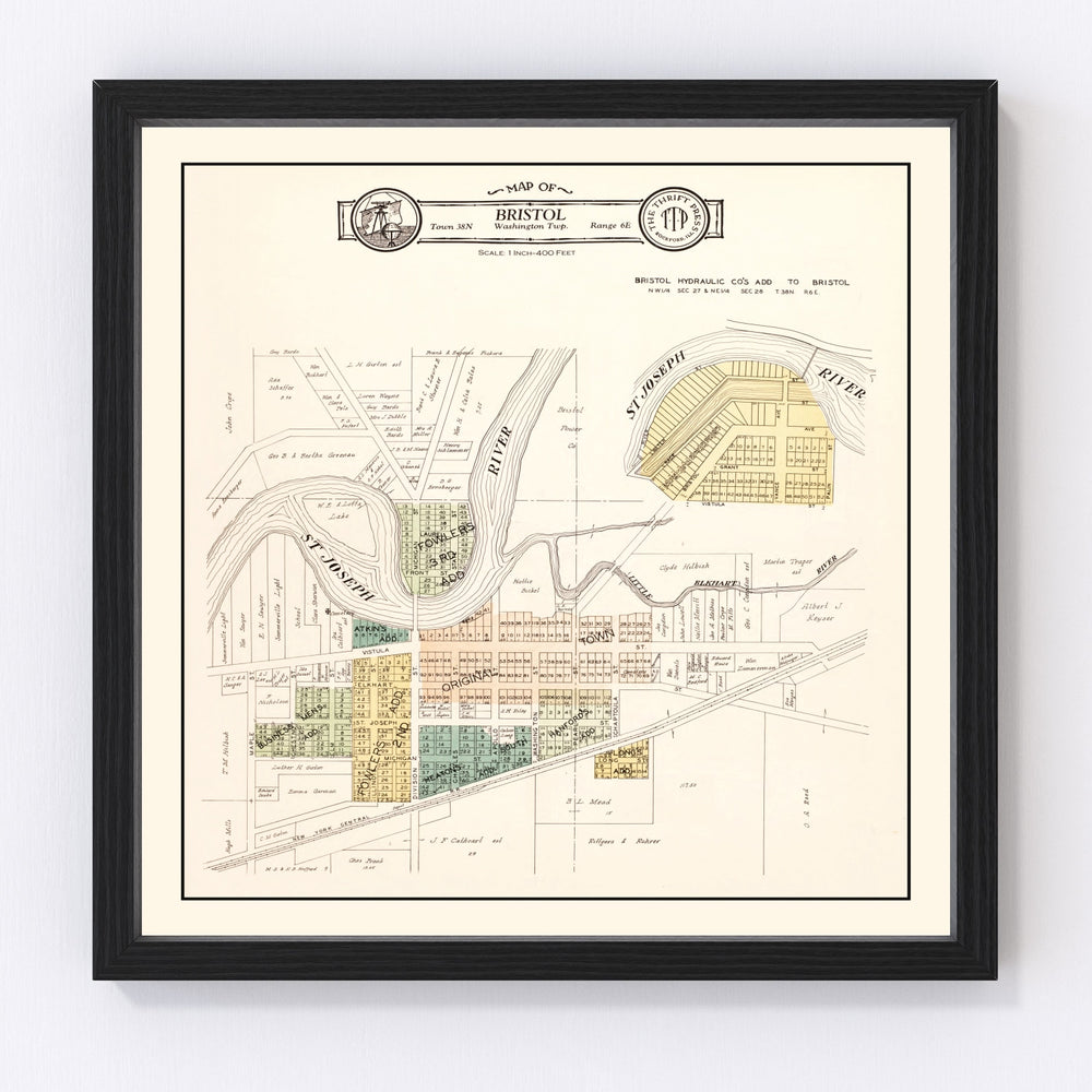 Bristol Vintage Map 1929