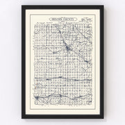 Benton County Vintage Map 1930