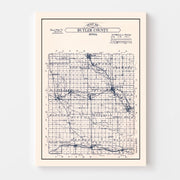 map of Butler County