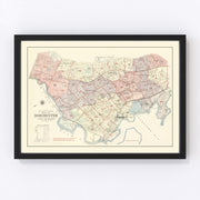 Dorchester Vintage Map 1933