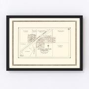 Spring Brook Vintage Map 1937