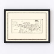 Hanks Vintage Map 1937