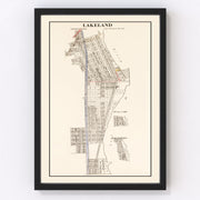 Lakeland Vintage Map 1938