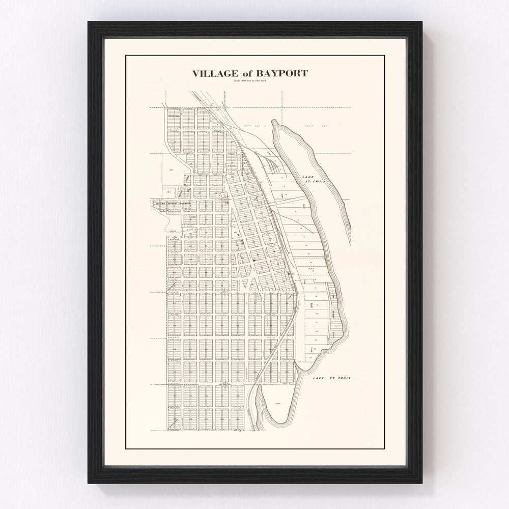 Bayport Vintage Map 1938