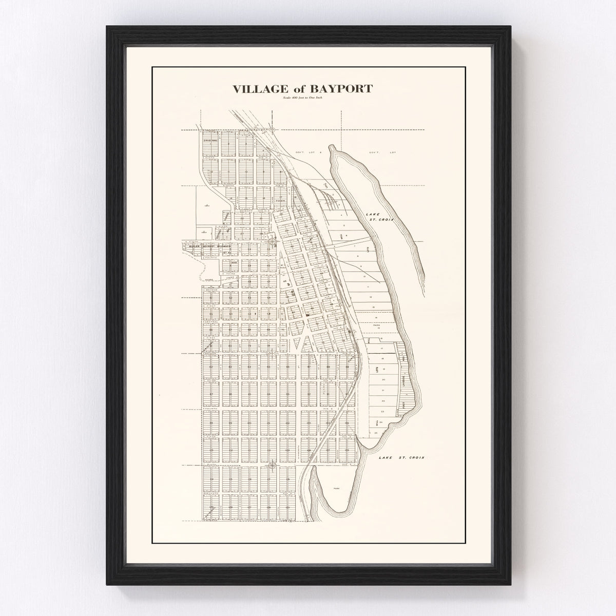 Bayport Vintage Map 1938