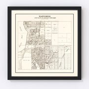 Mahtomedi Vintage Map 1938