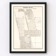 Newport Vintage Map 1938