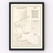 Lake Emlo Vintage Map 1938