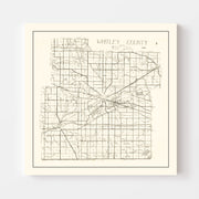 map of Whitley Count