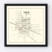 Larwill Vintage Map 1939