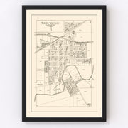 South Whitley Vintage Map 1939