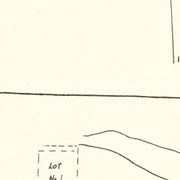 Vintage Map of Loon Lake, Indiana 1939