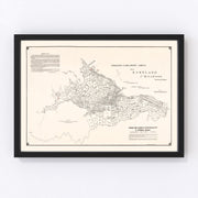 Eastland Vintage Map 1889