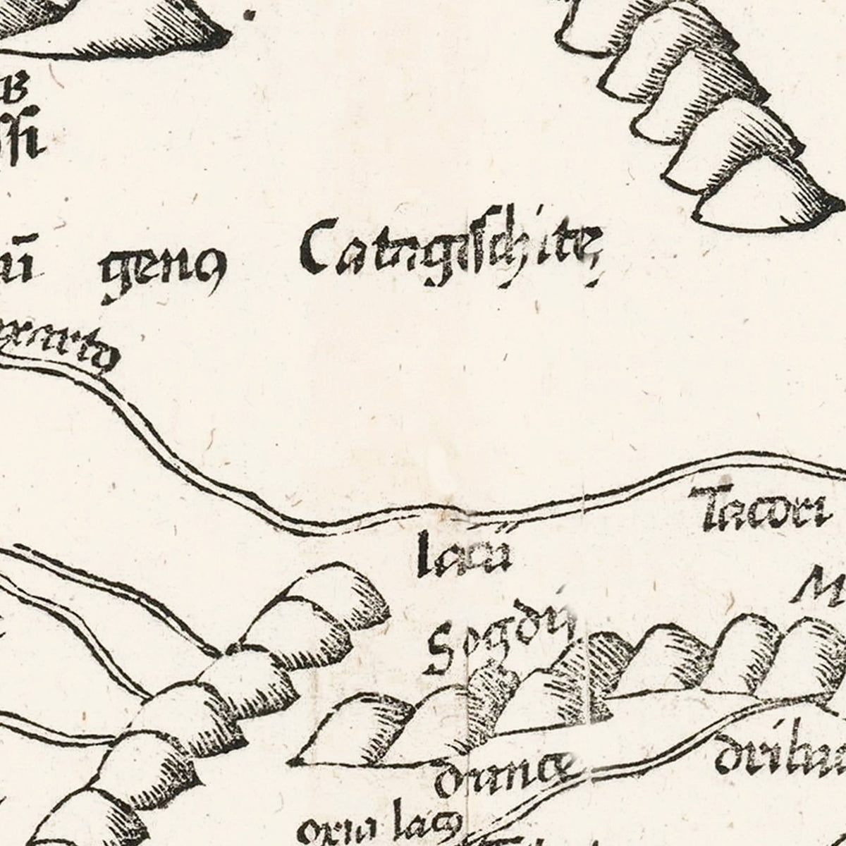 Restored historic details from the 1522 region map of County