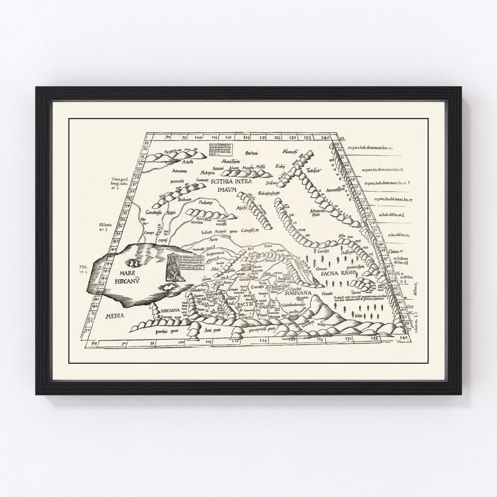The Silk Road Vintage Map 1522