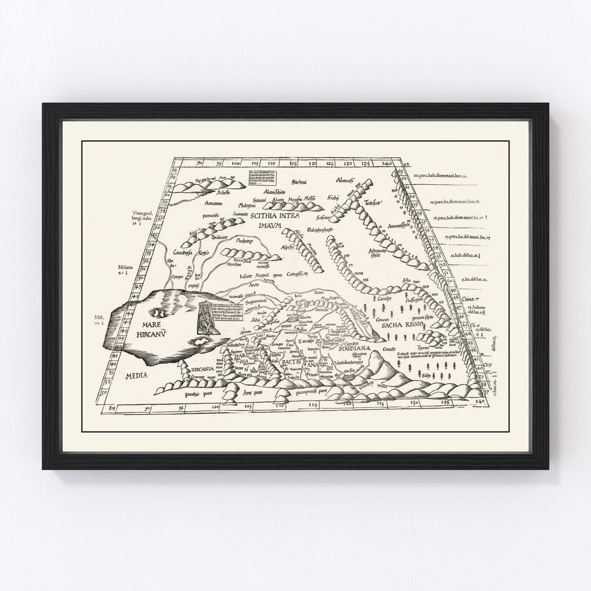The Silk Road Vintage Map 1522