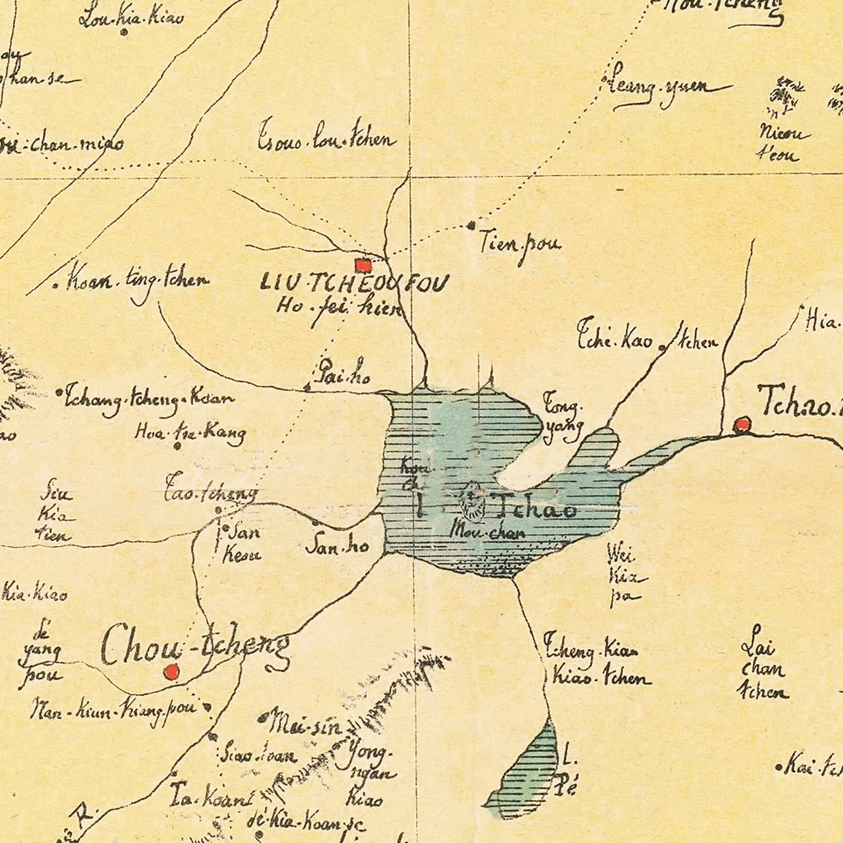 Restored historic details from the 1888 region map of County