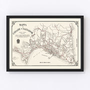 Salvador Vintage Map 1931