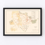 Medina Vintage Map 1880