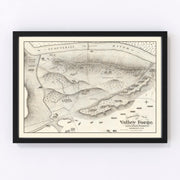 Valley Forge Vintage Map 1877