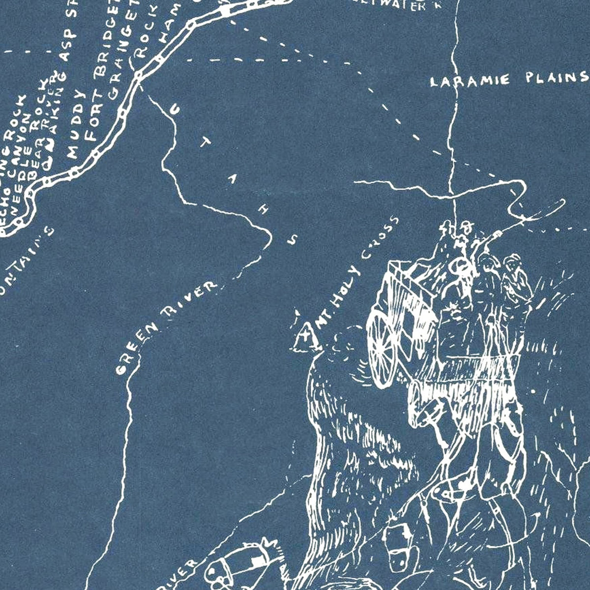 Restored historic details from the 1935 misc. attraction map of County