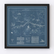 United States Pony Express Vintage Map 1935