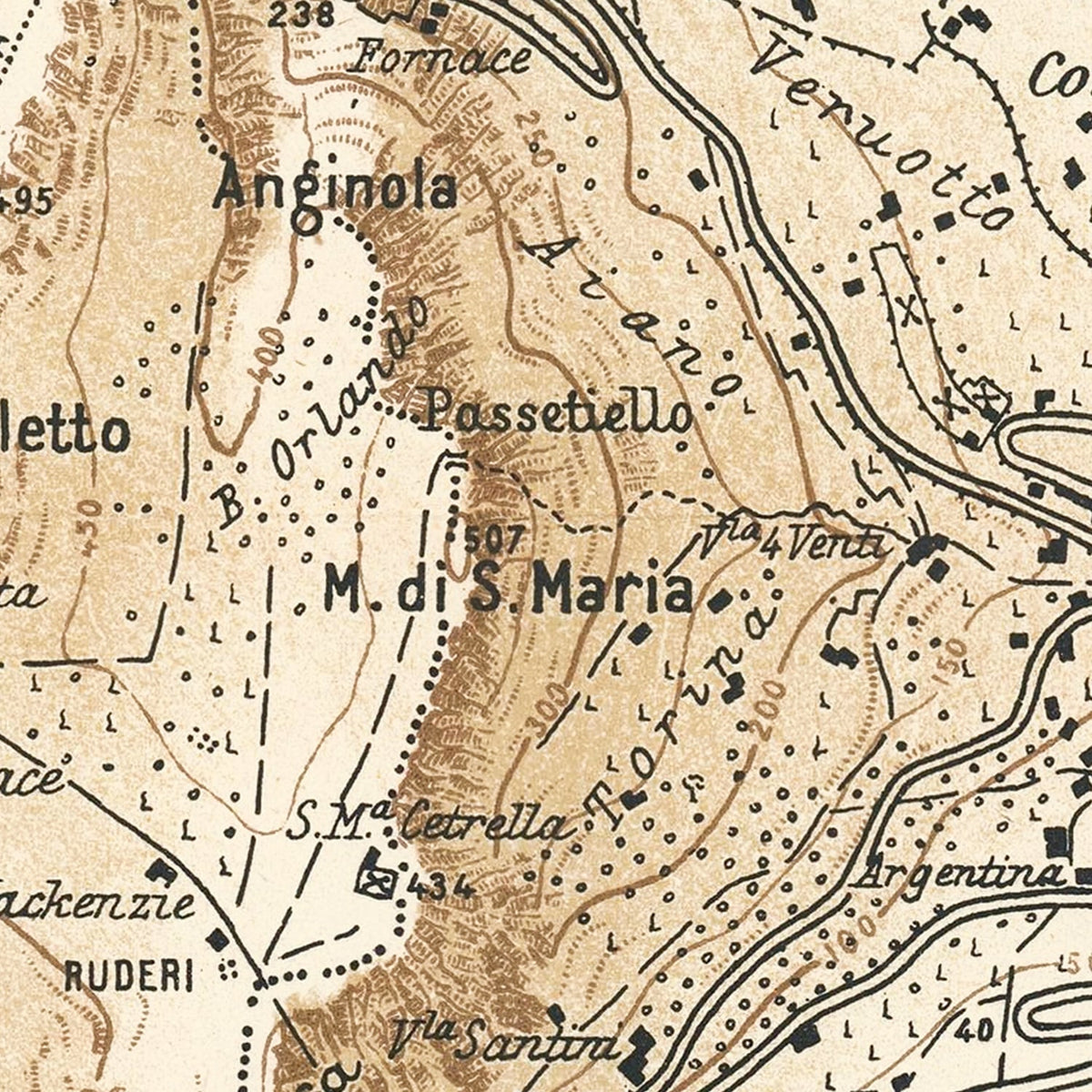 Restored historic details from the 1930 island map of County