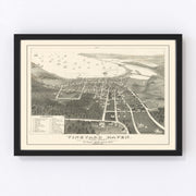 Vineyard Haven Vintage Map 1893
