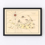 Nantucket Vintage Map 1930