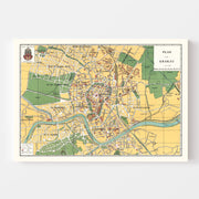 map of Krakow