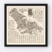 Oakland Vintage Map 1920