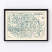 San Bernardino County Vintage Map 1932