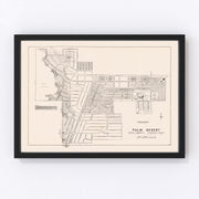 Palm Desert Vintage Map 1946