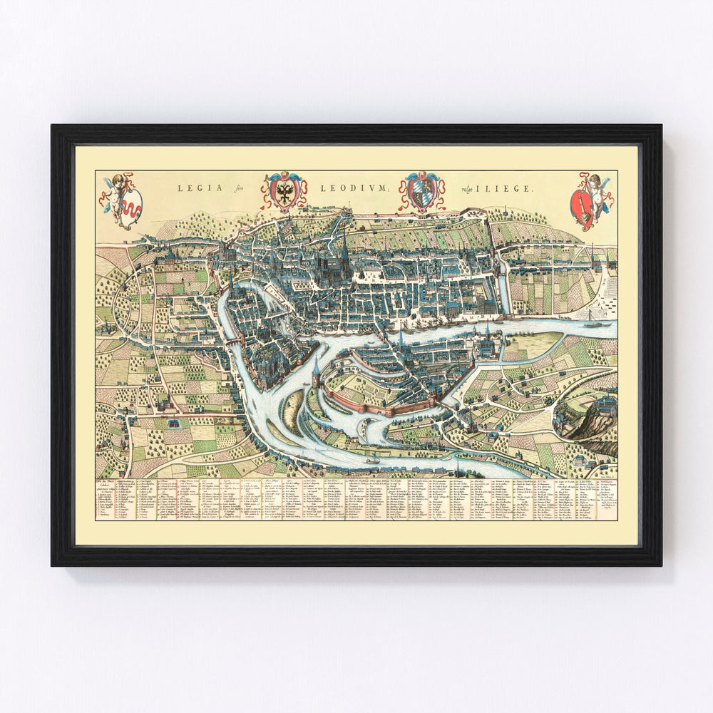 Liege Vintage Map 1649