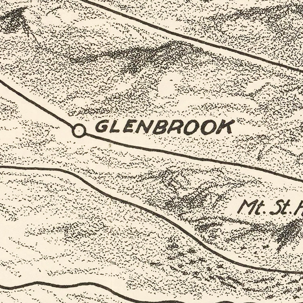 Restored historic details from the 1927 misc. attraction map of County, California