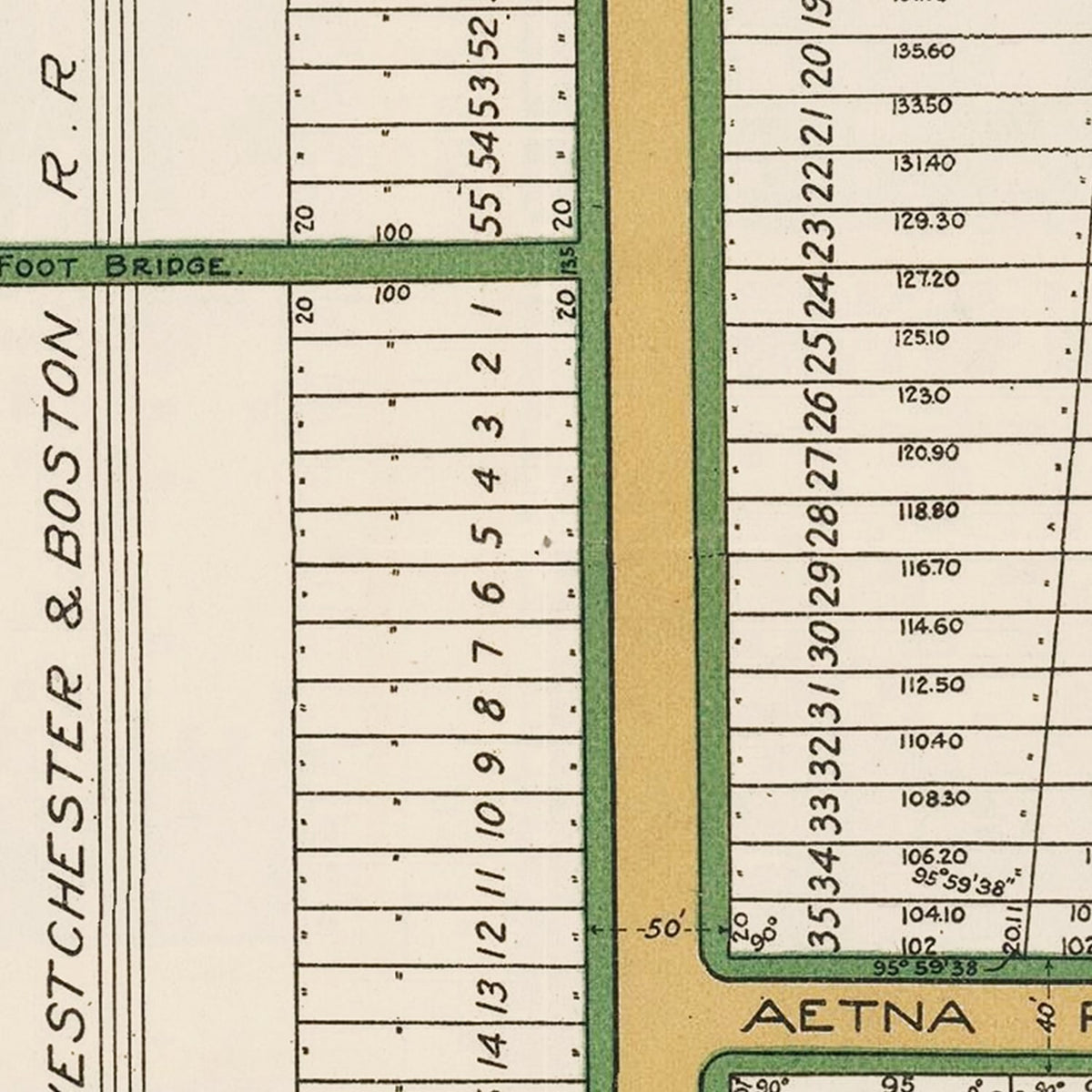 Restored historic details from the 1913 misc. attraction map of County, New York