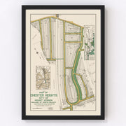Chester Heights Mount Vernon Vintage Map 1913