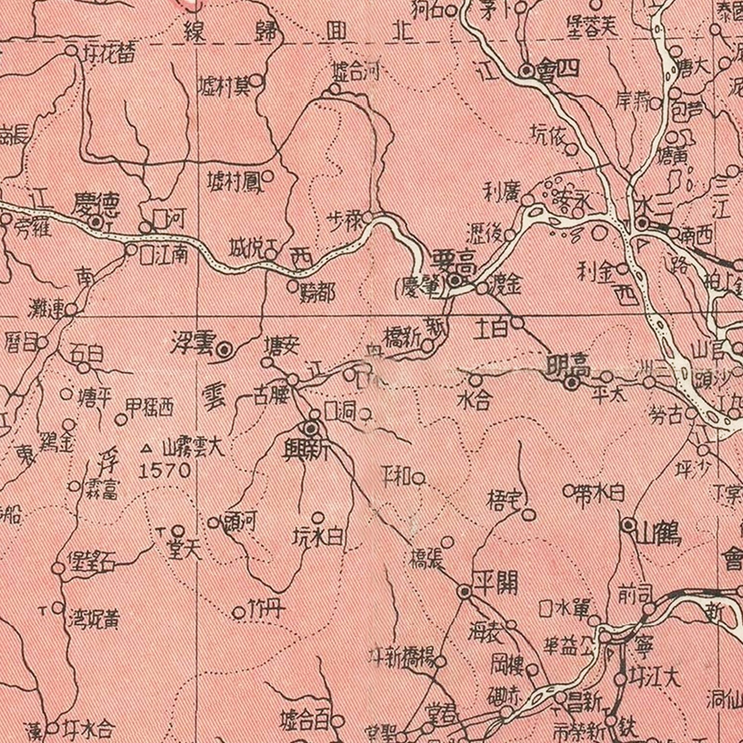 Restored historic details from the 1930 region map of County