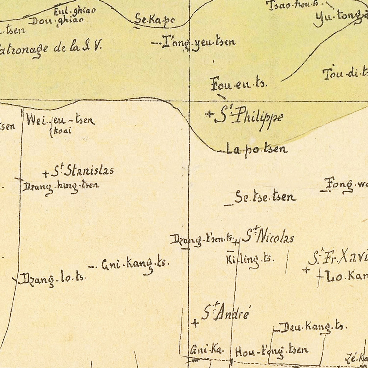 Restored historic details from the 1889 region map of County