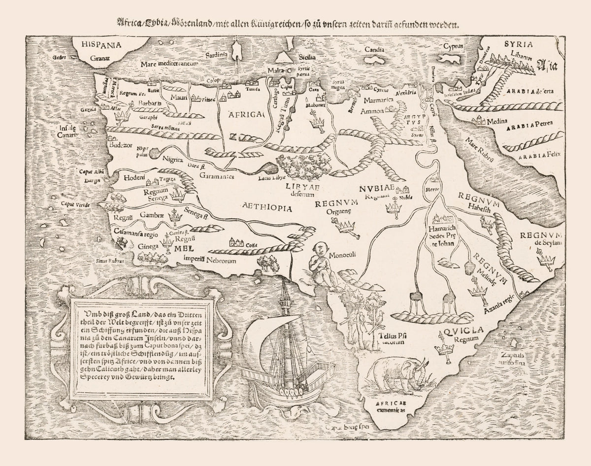Preview of Vintage Africa Map 1574