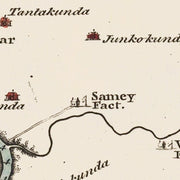 old Gambia River map